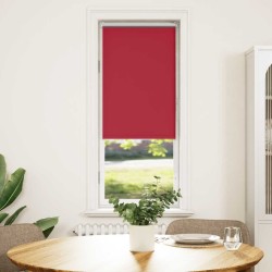 Store enrouleur occultant rouge largeur du tissu 40,7 cm 