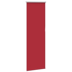 Store enrouleur occultant rouge largeur du tissu 40,7 cm 