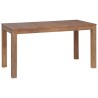 Table à manger Bois de teck et finition naturelle 140x70x76 cm 