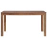 Table à manger Bois de teck et finition naturelle 140x70x76 cm 