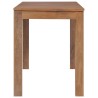 Table à manger Bois de teck et finition naturelle 140x70x76 cm 