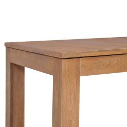 Table à manger Bois de teck et finition naturelle 140x70x76 cm 