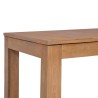 Table à manger Bois de teck et finition naturelle 140x70x76 cm 