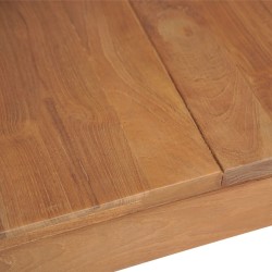 Table à manger Bois de teck et finition naturelle 140x70x76 cm 