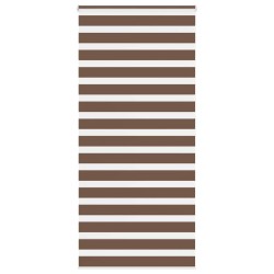Store zèbre marron 95x200 cm largeur du tissu 90,9 cm polyester 