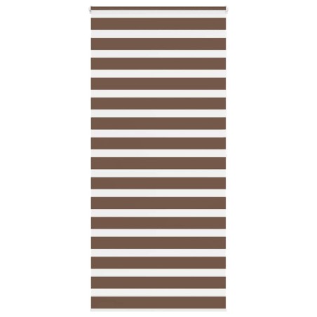 Store zèbre marron 95x200 cm largeur du tissu 90,9 cm polyester 