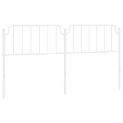 Tête de lit métal blanc 193 cm 