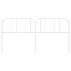 Tête de lit métal blanc 193 cm 