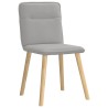 Chaises à manger lot de 6 gris nuage tissu 