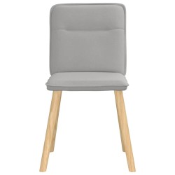 Chaises à manger lot de 6 gris nuage tissu 