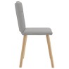 Chaises à manger lot de 6 gris nuage tissu 