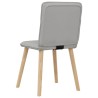 Chaises à manger lot de 6 gris nuage tissu 