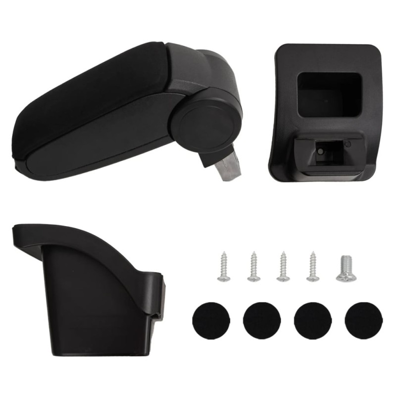 Accoudoir de voiture noir 16x30x(40-50) cm ABS 