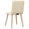 Chaises à manger lot de 6 crème tissu 