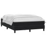 Sommier à lattes de lit avec matelas noir 140x220 cm velours 