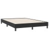 Sommier à lattes de lit avec matelas noir 140x220 cm velours 