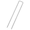 Piquets de sol en forme de U 25 pcs 20x4 cm acier galvanisé 
