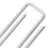 Piquets de sol en forme de U 25 pcs 20x4 cm acier galvanisé 