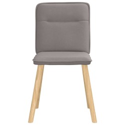 Chaises à manger lot de 6 taupe tissu 