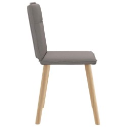 Chaises à manger lot de 6 taupe tissu 