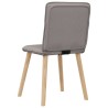 Chaises à manger lot de 6 taupe tissu 