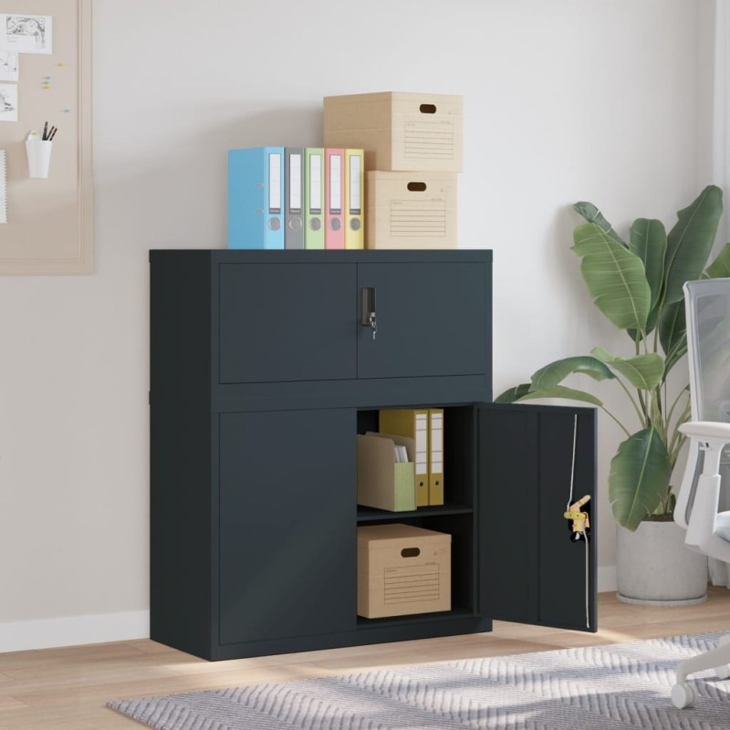 Classeur anthracite 90x40x110 cm acier Classeur anthracite 90x40x110 cm acier