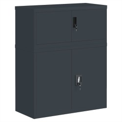 Classeur anthracite 90x40x110 cm acier 