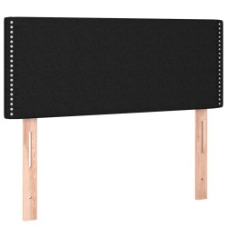 Sommier à lattes de lit avec matelas Noir 100x200 cm Tissu 
