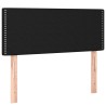 Sommier à lattes de lit avec matelas Noir 100x200 cm Tissu 