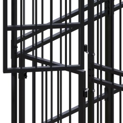 Chenil d'extérieur pour chiens Acier 3,69 m² 