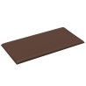 Panneaux muraux 12 pcs Marron 30x15 cm Similicuir 0,54 m² 