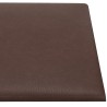 Panneaux muraux 12 pcs Marron 30x15 cm Similicuir 0,54 m² 