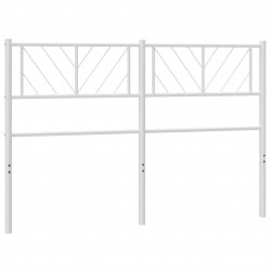Tête de lit métal blanc 140 cm 