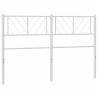 Tête de lit métal blanc 140 cm 