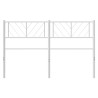 Tête de lit métal blanc 140 cm 