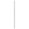 Tête de lit métal blanc 140 cm 