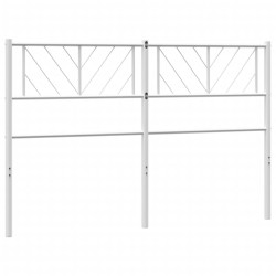 Tête de lit métal blanc 140 cm 