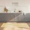 Tapis rectangulaire naturel clair 80x200 cm bambou 