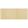 Tapis rectangulaire naturel clair 80x200 cm bambou 