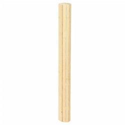 Tapis rectangulaire naturel clair 80x200 cm bambou 