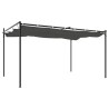 Pergola avec toit rétractable anthracite 395x292x230 cm 