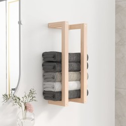 Porte-serviette 23x18x60 cm Bois de pin massif 