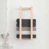 Porte-serviette 23x18x60 cm Bois de pin massif 