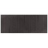Tapis rectangulaire marron foncé 80x200 cm bambou 