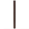Tapis rectangulaire marron foncé 80x200 cm bambou 