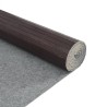 Tapis rectangulaire marron foncé 80x200 cm bambou 