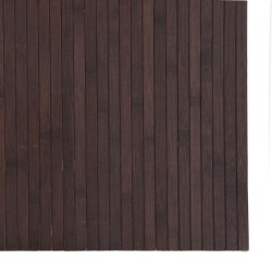 Tapis rectangulaire marron foncé 80x200 cm bambou 