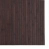 Tapis rectangulaire marron foncé 80x200 cm bambou 