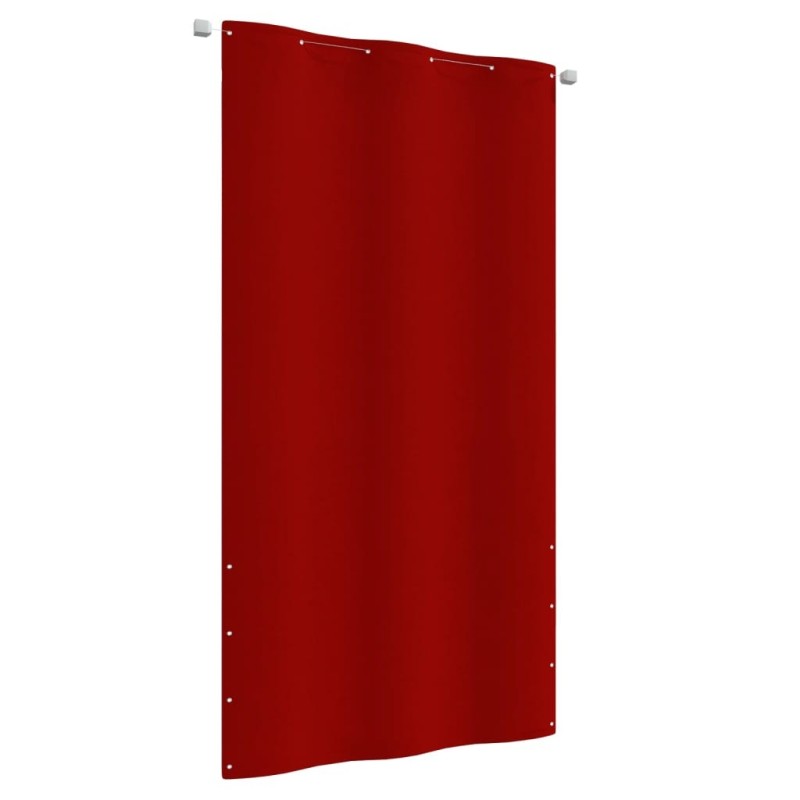 Écran de balcon Rouge 120x240 cm Tissu Oxford 