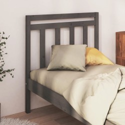 Tête de lit Gris 81x4x100 cm Bois massif de pin 